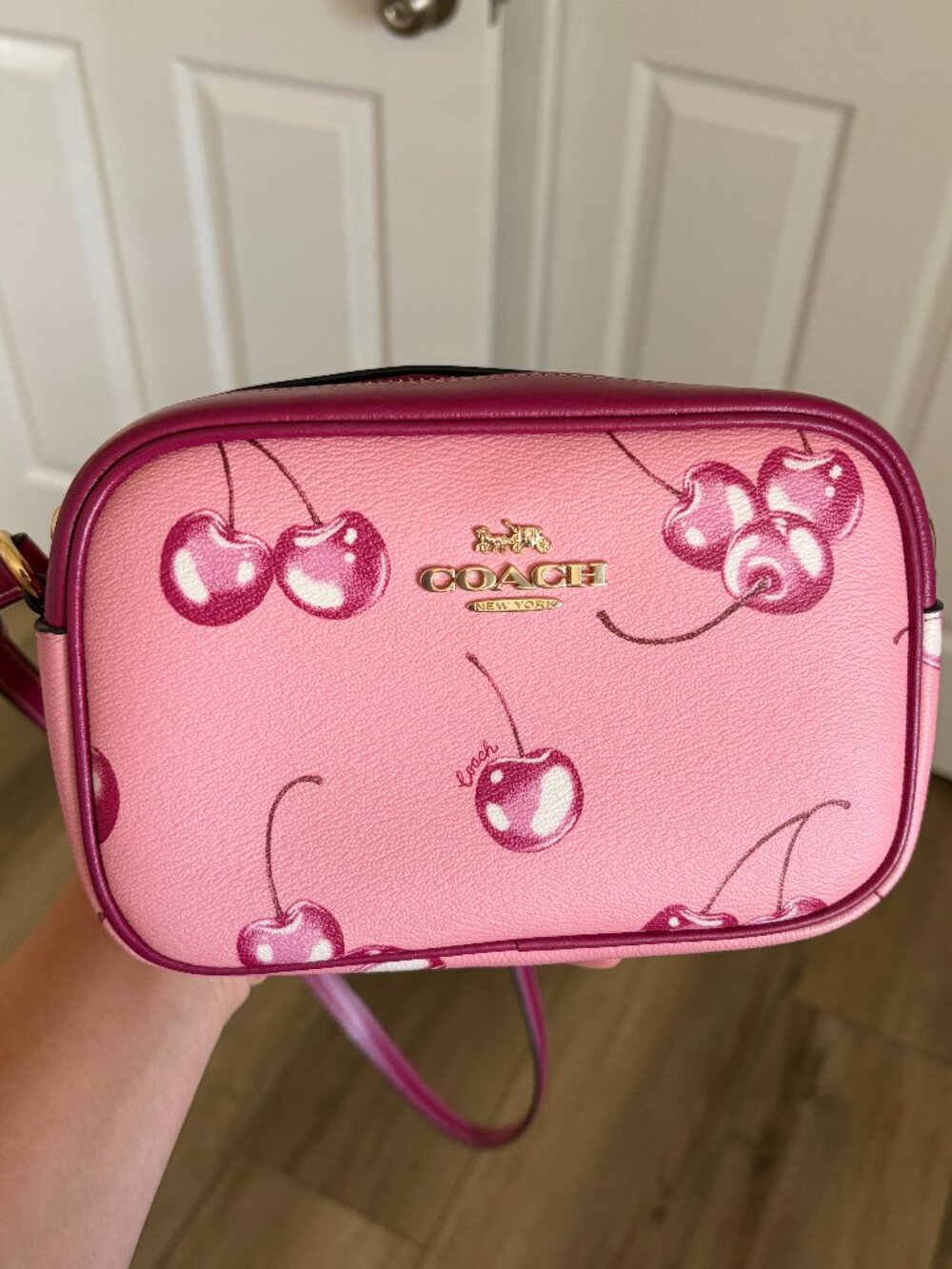 FREE SHIPPING - COACH Mini Jamie Camera Bag Cherry Print 🍒
